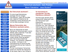 Tablet Screenshot of fahrschule-wechseln.de